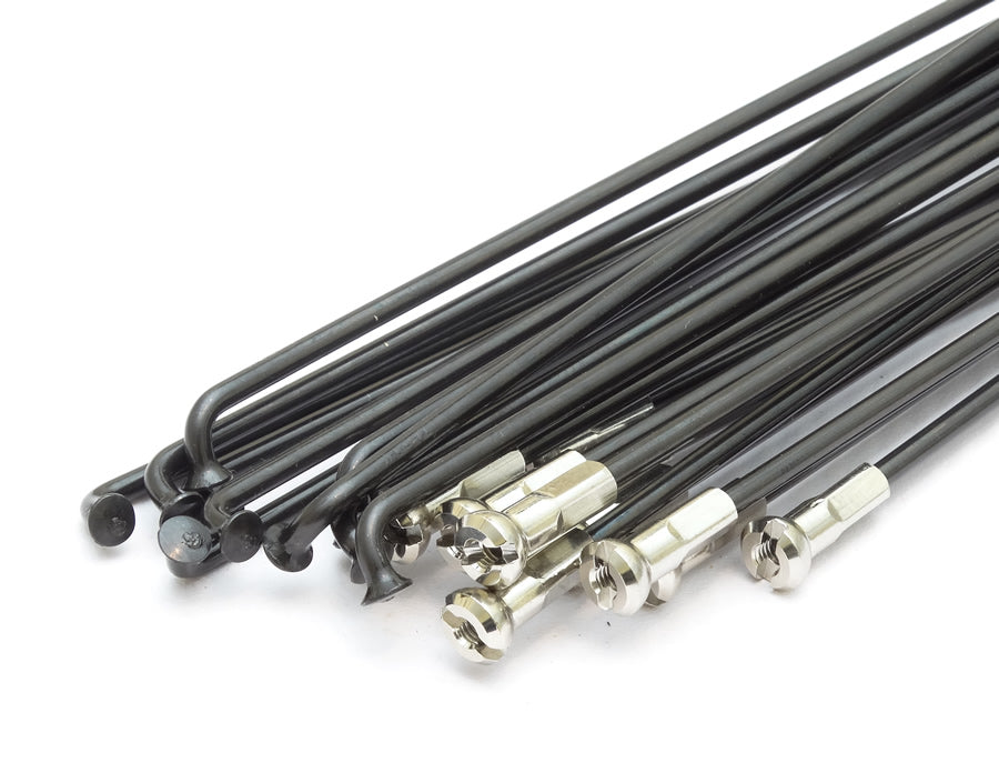 black spokes and nipples for bikes and e-bikes