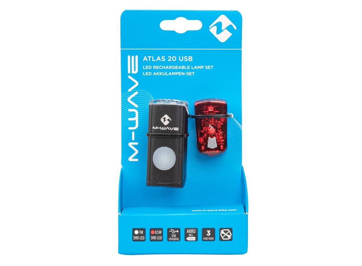 Lampa set M-Wave Atlas 20 USB