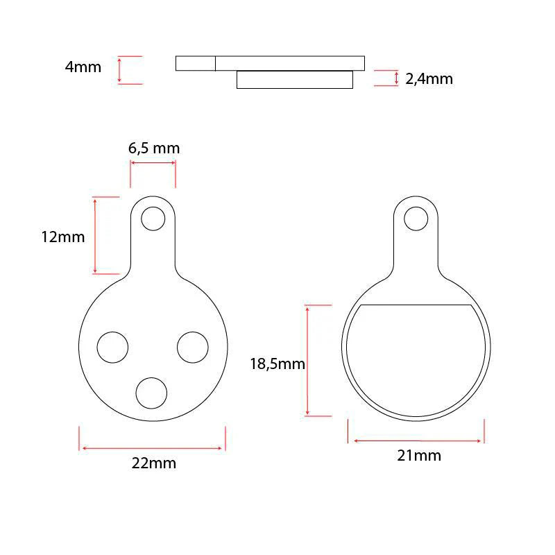 eWheel kocione pakne CT009 od smole 2 seta za elektricni romobil, rezervni dio za radionicu i profesionalni servis