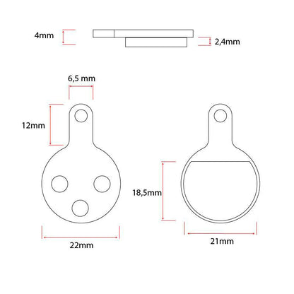 eWheel kocione pakne CT009 od smole 2 seta za elektricni romobil, rezervni dio za radionicu i profesionalni servis