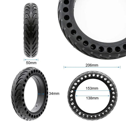 Solid tire scooter 8.5x2 6.1/B34 black