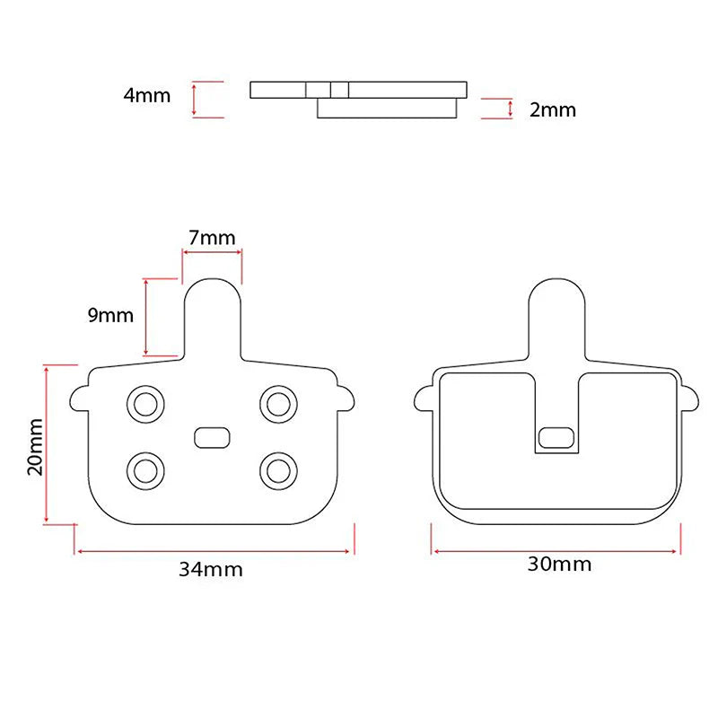 Kočione pločice za romobil RT001 resin