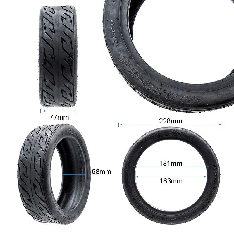 Guma za električni romobil 10x2.70-6.5 tubeless za gradsku vožnju – idealno za brzu zamjenu istrošene gume, bolja udobnost i.