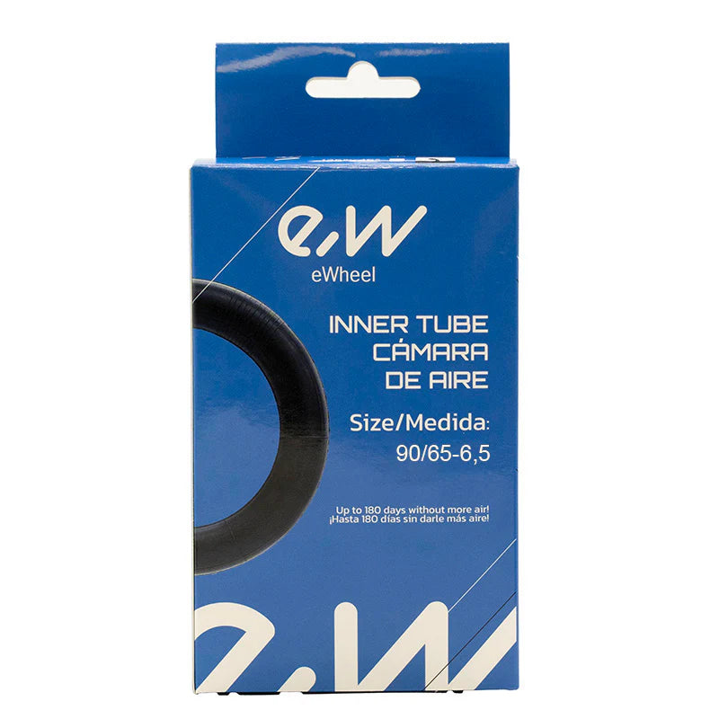 eWheel zračnica 90/65-6.5 s ventilom 90x90 za električni romobil – prikaz i specifikacije – pakiranje i oznake