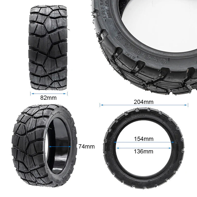 Guma za e-romobil 9x3-5.5 RHINOTRACK tubeless s gelom protiv bušenja za teren za Kukirin G2 (2).