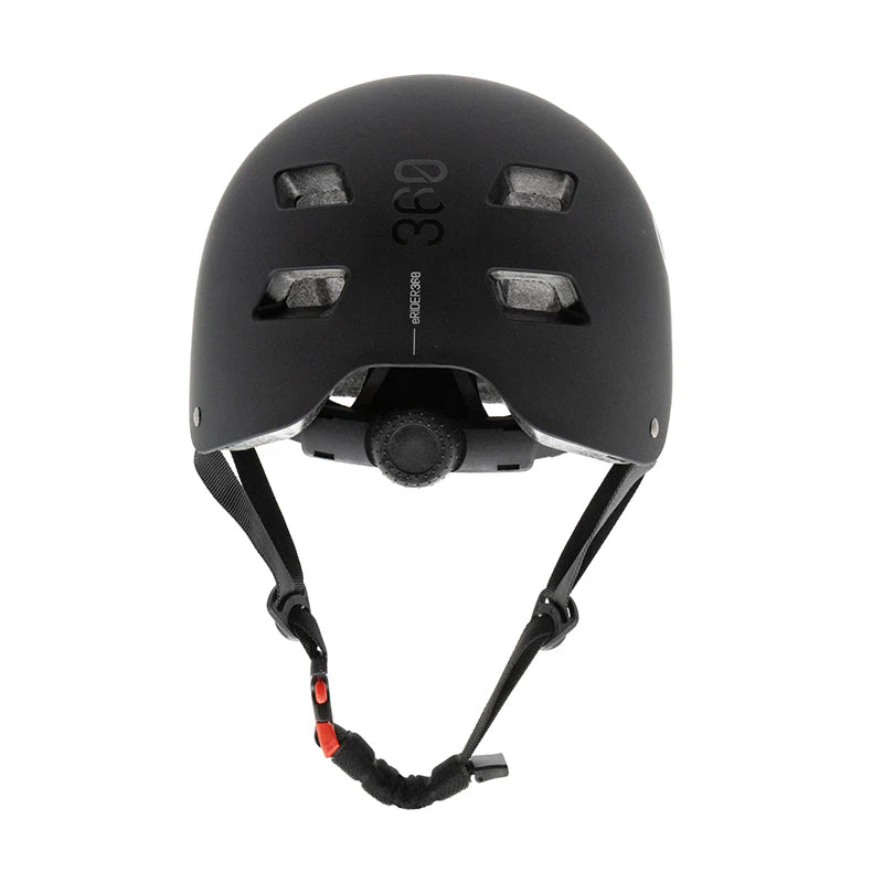 eRIDER360 kaciga CB01 Black s vizirom i stražnjim svjetlom – bolja vidljivost i zaštita pri vožnji električnog romobila
