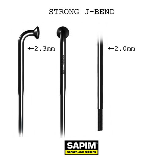 Sapim strong black bicycle spoke